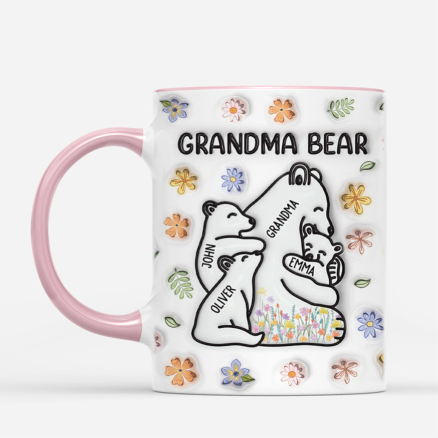 4339MUS2 3d printing effect personalized mom gifts mama bear mug 4339M3V3A