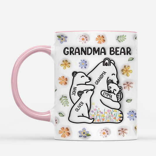 4339MUS2 3d printing effect personalized mom gifts mama bear mug 4339M3V3A