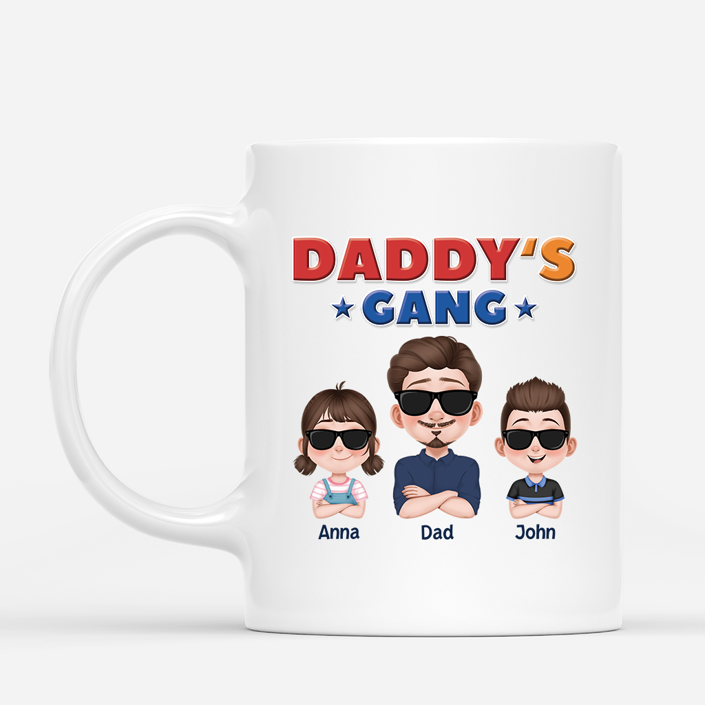 4341MUS1 personalized dad gifts daddys gang t shirt 4341M9H0B