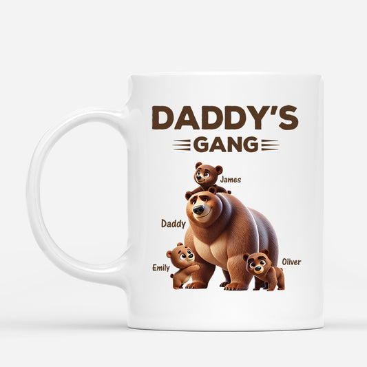 4364MUS1 personalized gifts for father_ papa bear mug with names 4364M5M3B