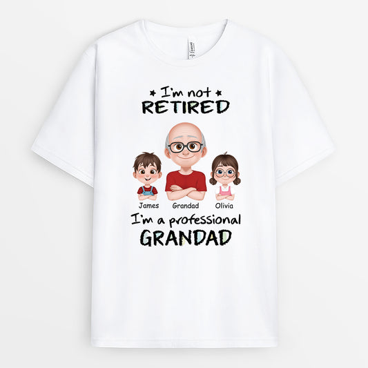 4365AUS1 personalized retirement gifts for him grandpa shirts with names 4365AKQ0B