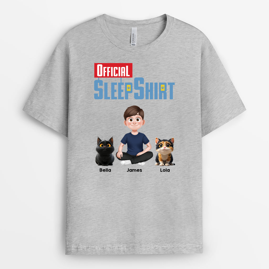 4379AUS2 personalized sleep shirts unique gifts for cat owners 4379AKK0D