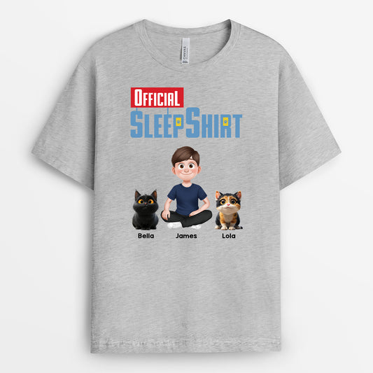 4379AUS2 personalized sleep shirts unique gifts for cat owners 4379AKK0D
