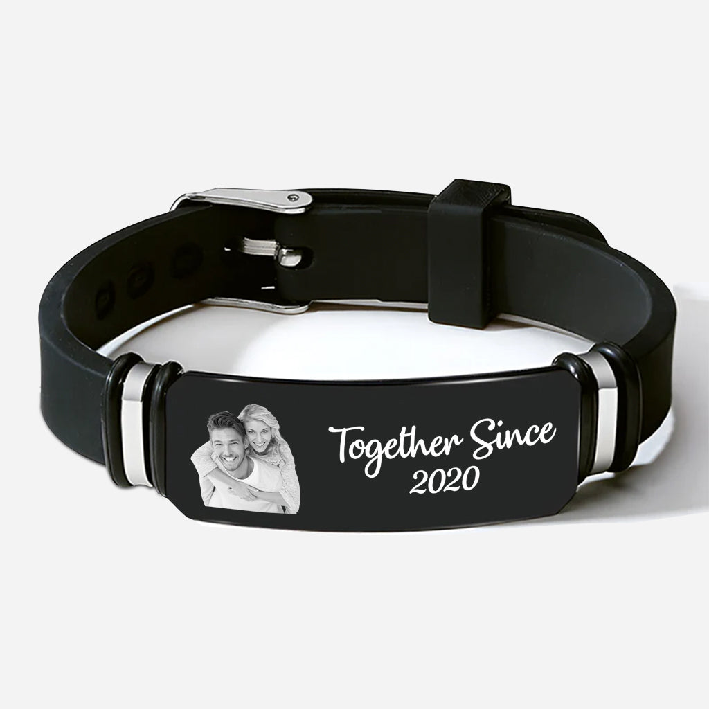 4386JUS1 personalized gifts for couple photo bracelets together since 4386J3L5B_3d3b6379 806b 4434 82f1 ff129b2bde76