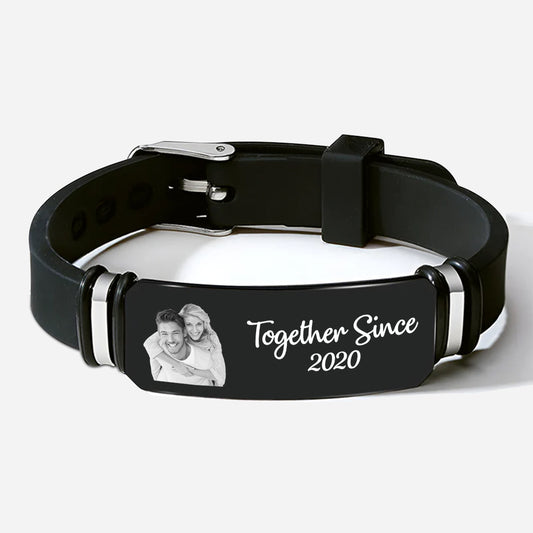 4386JUS1 personalized gifts for couple photo bracelets together since 4386J3L5B_3d3b6379 806b 4434 82f1 ff129b2bde76