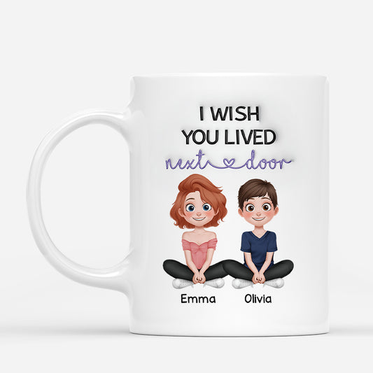4400MUS1 customized best friend gifts i wish you lived next door mug 4400M3Q0F_729a1d50 8e65 44ea be51 ef6fe12ae6c8