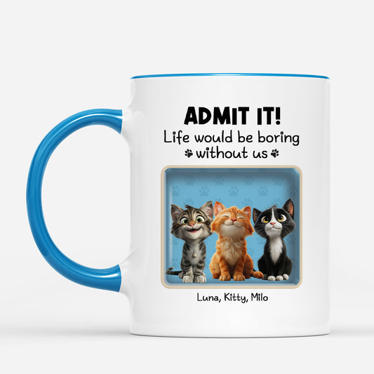 4406MUS2 personalized cat gifts for humans cute cat coffee mug 4406M9MAD
