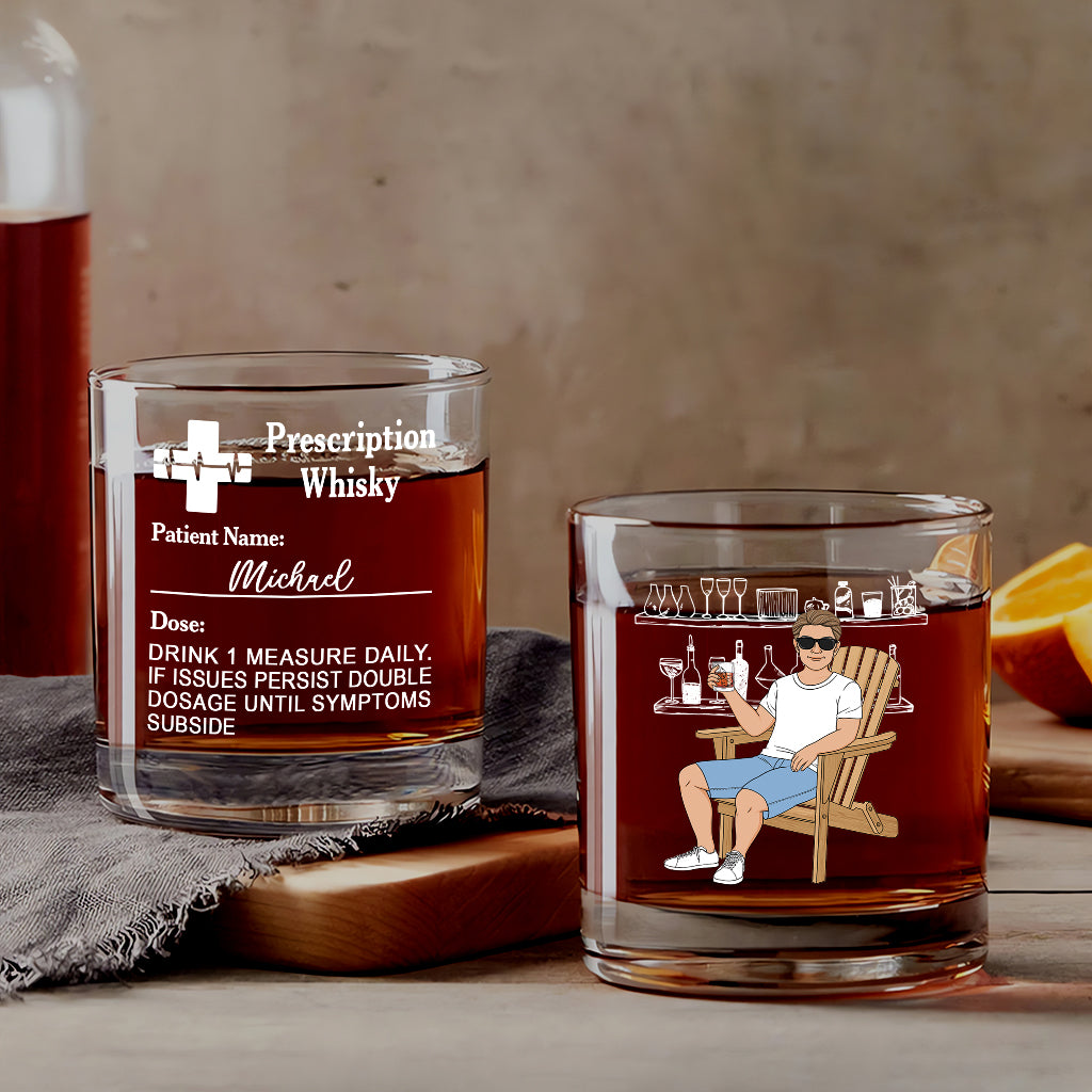 4416IUS1 funny personalized gifts for him prescription whiskey glass 4416IKLTB