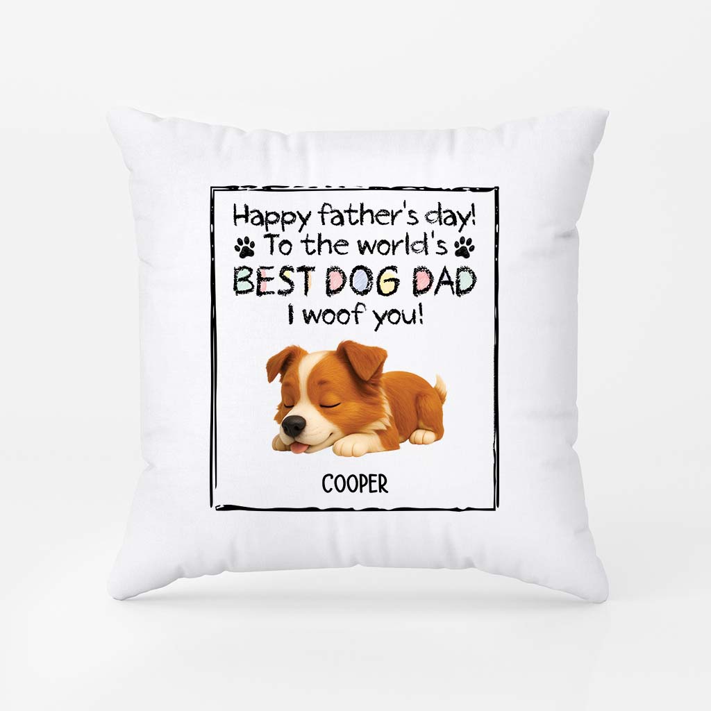 4419PUS1 personalized dog pillow fathers day gifts for dog dads 4419PKM5C