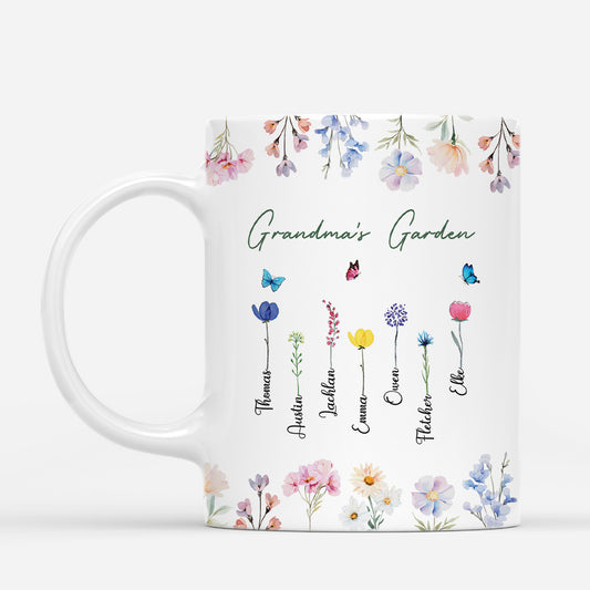 4436MUS1 custom grandma gifts grandmas garden mug with names 4436M8Q0H