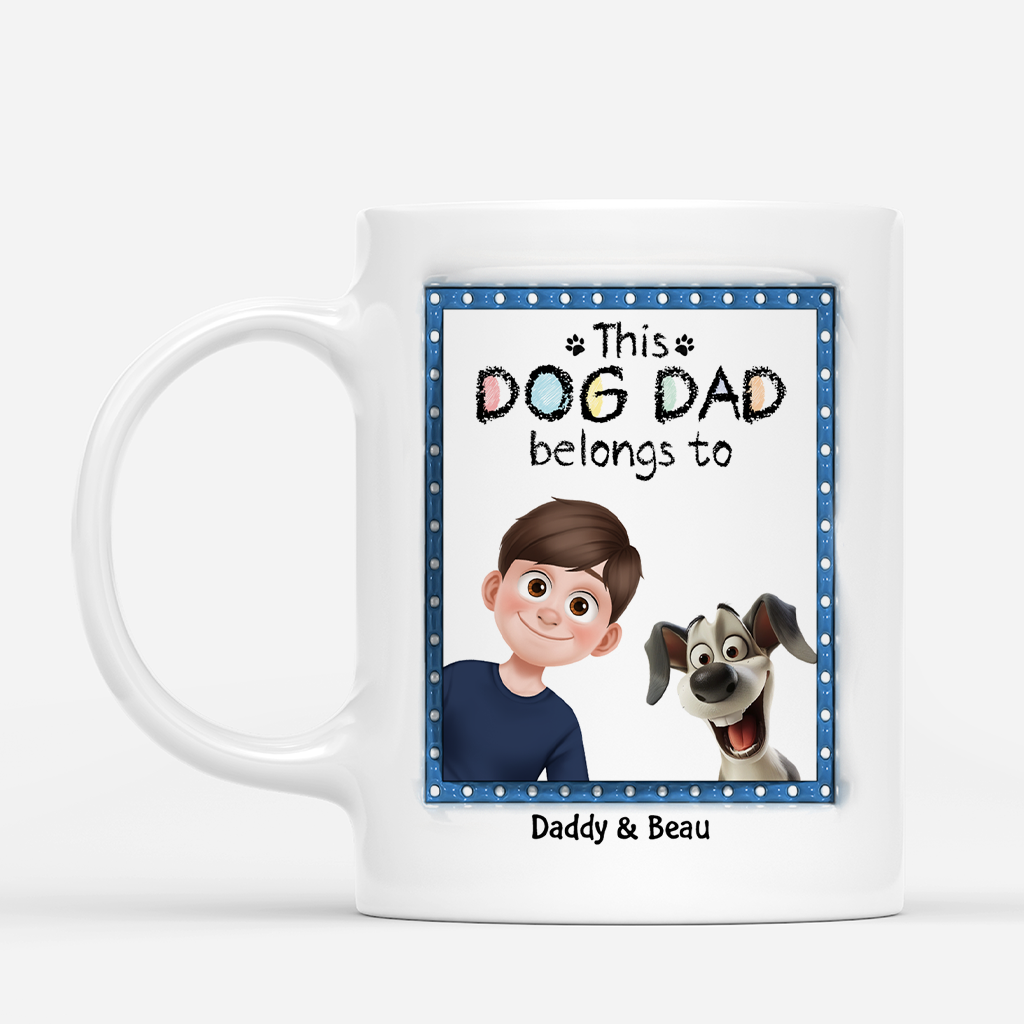 4470MUS1 cusom dog mug gifts for dog dads this dog dad belongs to 4470M8N5C