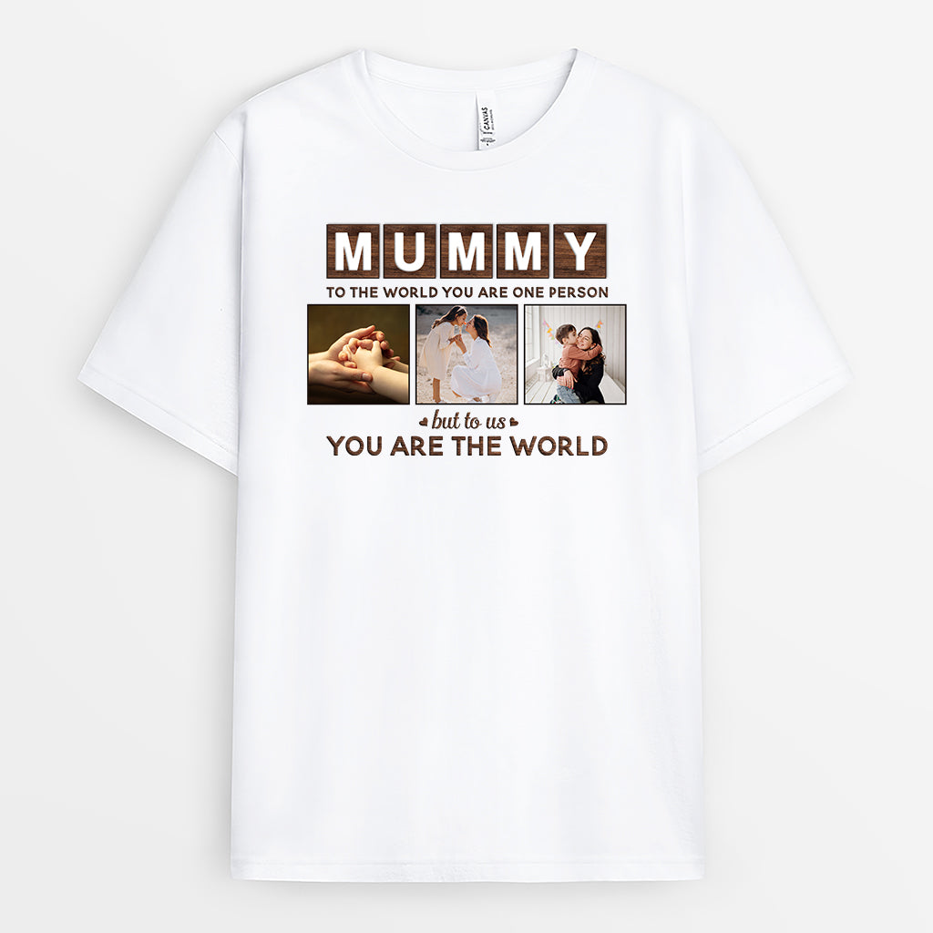 4472AUK2 personalized dad gifts daddy to the world photo t shirt 4472A5L5B