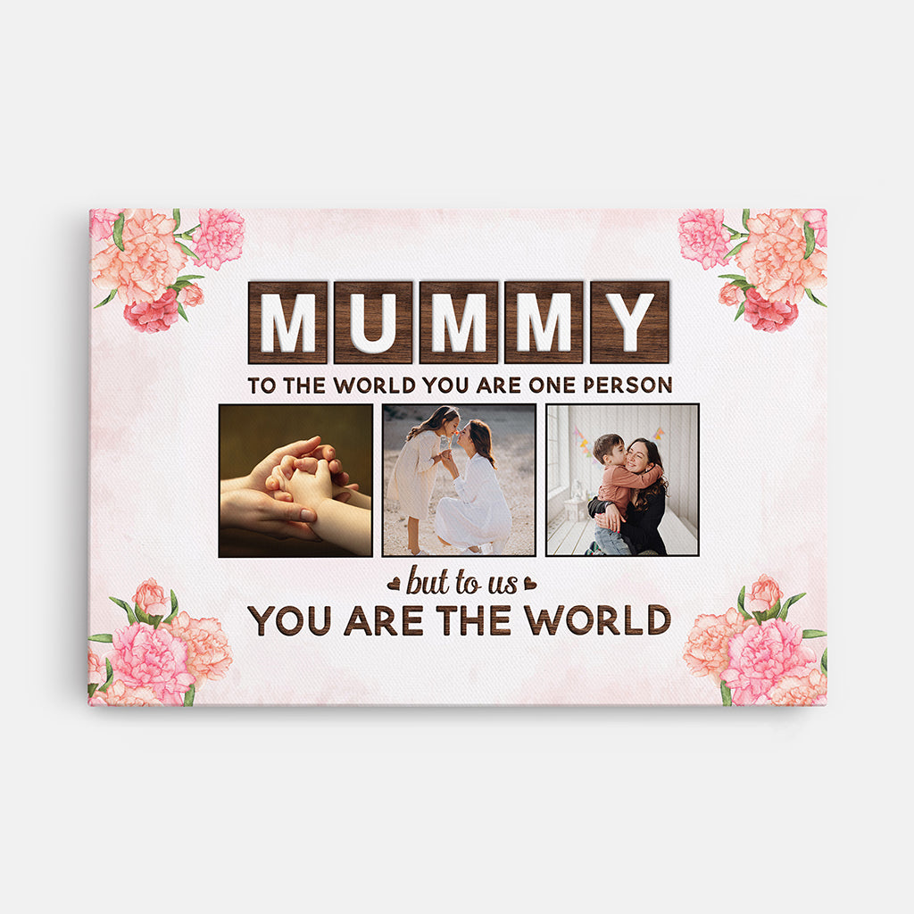 4472CUK1 custom gifts for mom to the world you are a mother_ canvas 4472C5L5A