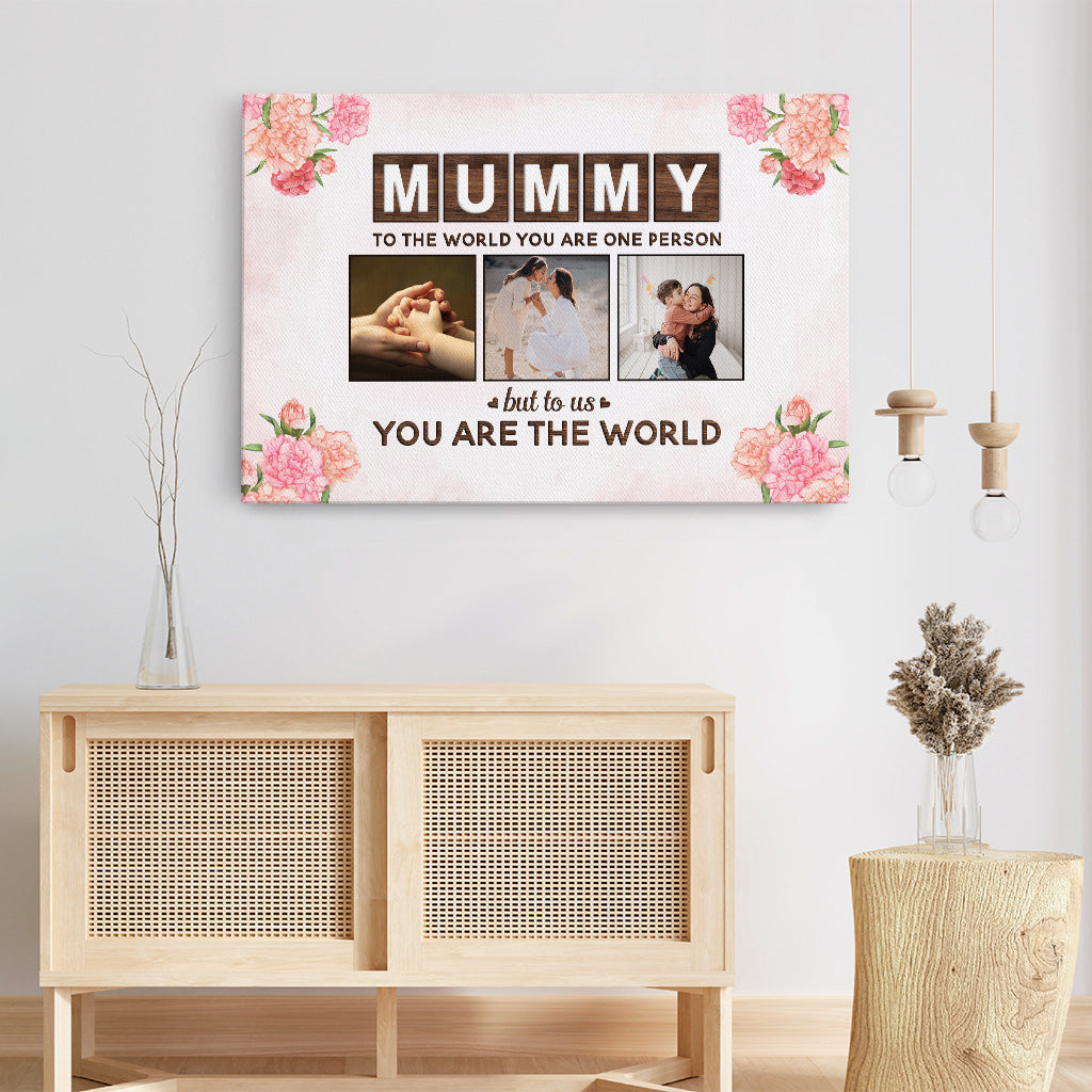 4472CUK3 custom gifts for mom to the world you are a mother_ canvas 4472C5L5A