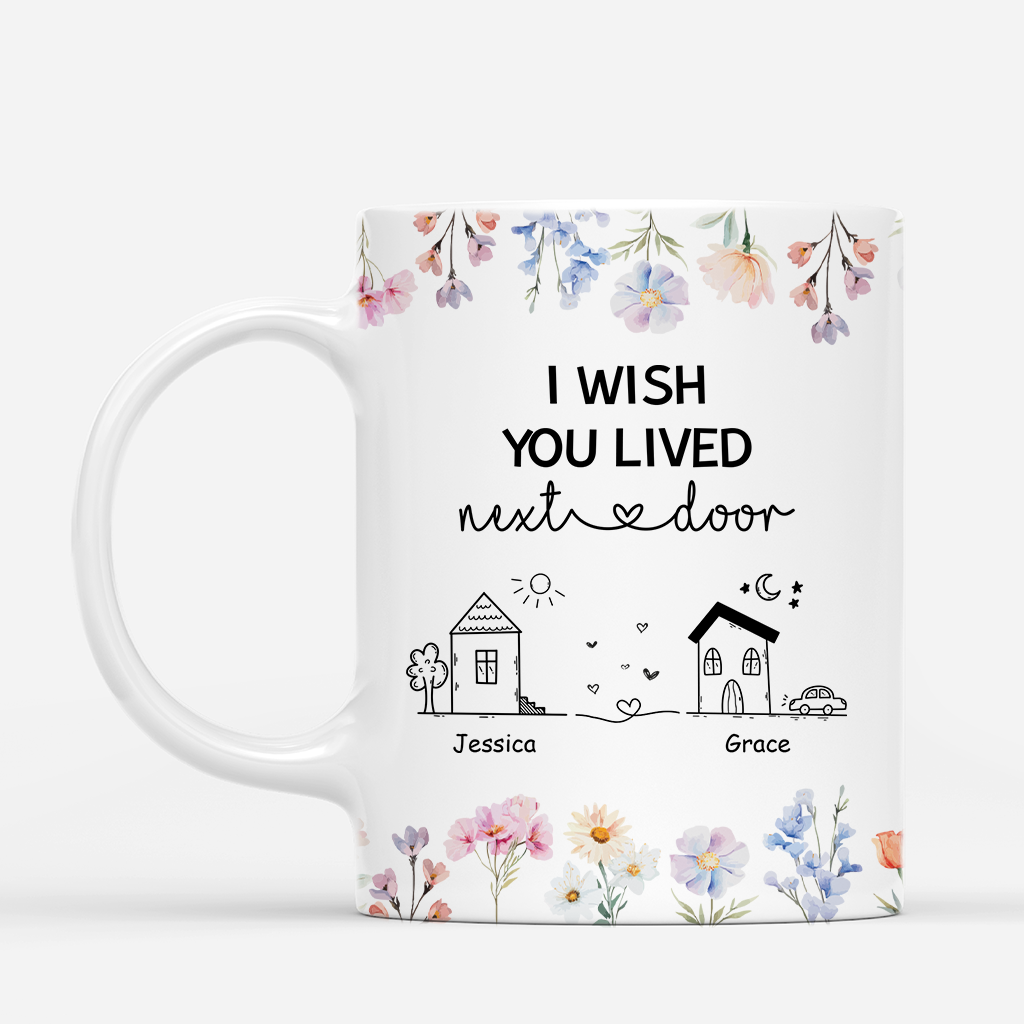 4539MUS1 custom gifts for best friends i wish you lived next door mug_ 4539M8N5F