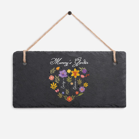 4541AUK1 personalised grannymummys garden slate garden sign 4541aeslta_fe2b7509 5943 4745 9887 8abb971324b2