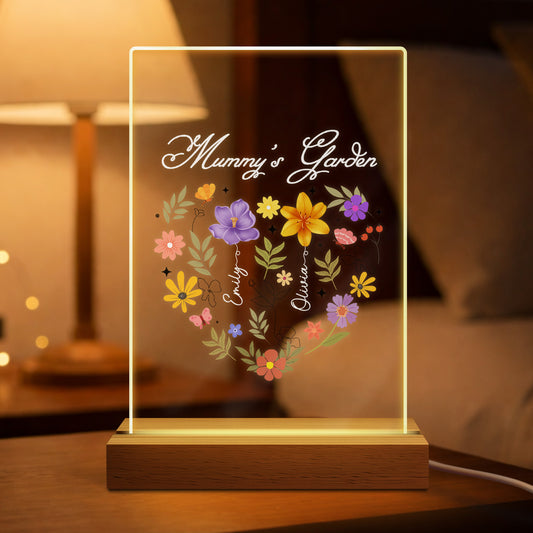 4541LUK1 personalised mummys garden night light for mumgrandma 4541lslta