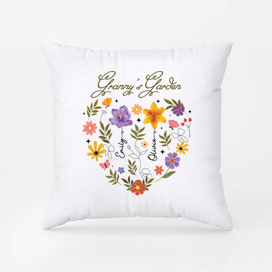 4541PUK2 personalised mummys garden pillow for mumgrandma 4541pslta