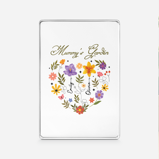 4541RUK1 personalised mummys garden rectangle acrylic plaque for mumgrandma 4541rslta