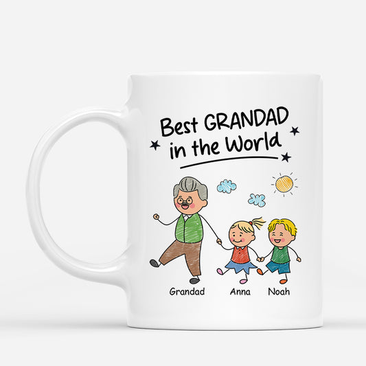 4553MUS1 personalized gifts for grandpa best grandpa in the world mug 4553M3L8B
