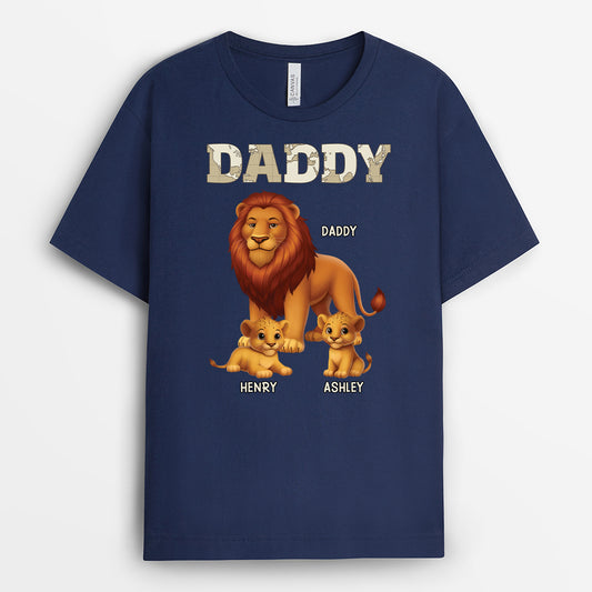 4556AUS2 personalized grandpa shirts with names lion gifts for grandpa 4556A6L8B
