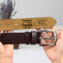 4580JUS2 personalized engraved leather belt fathers day gift for dad 4580JKMMB