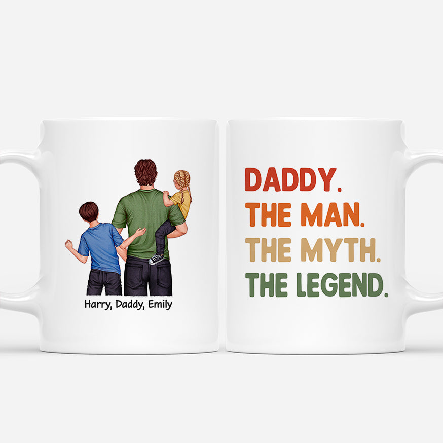 4608MUS1 personalized gift for dad dad the man the myth the legend mug 4608MKL5B