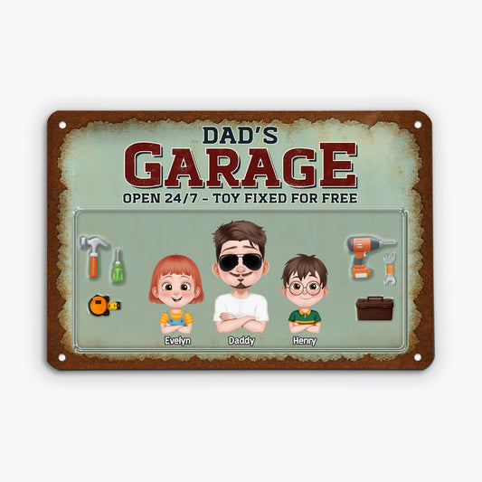 4623EUK1 personalized metal garage signs_ unique gifts for father 4623E