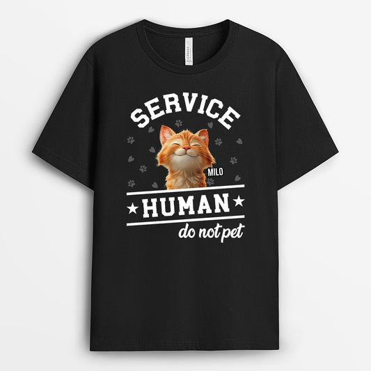 4639AUK1 personalised service human do not pet_ cat shirt 4639A8IMD