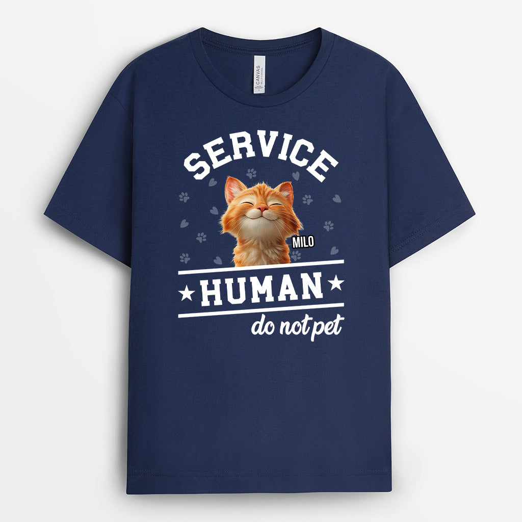 4639AUK2 personalised service human do not pet_ cat shirt 4639A8IMD