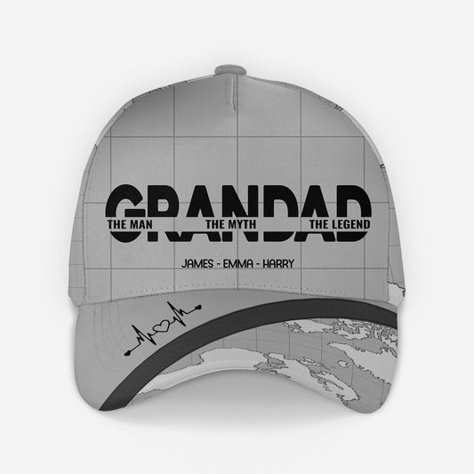 4646JUK2 personalized gift for dad dad the man the myth the legend cap 4646JKGNB