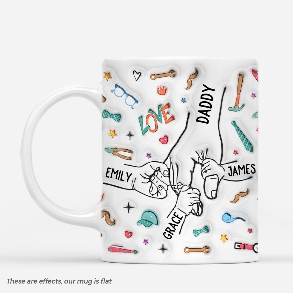 4647MUS1 3d printing effect personalized fathers day mug good gifts for dad 4647M865B