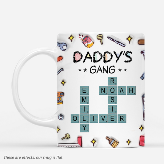 4705MUS1 3d printing effect personalized crossword mugs for dad gifts for fathers day 4705M6N5B