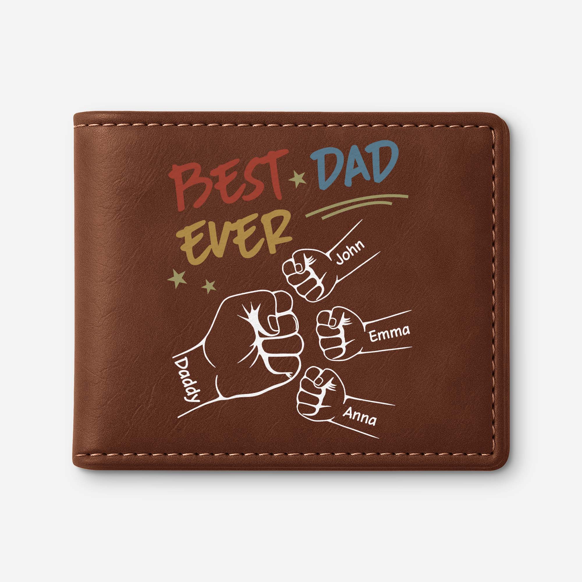 4712JUS1 personalized leather wallet fathers day gifts best dad ever 4712J5Q5B