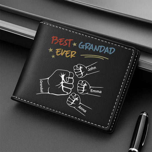 4712JUS2 personalized leather wallet fathers day gifts best dad ever 4712J5Q5B