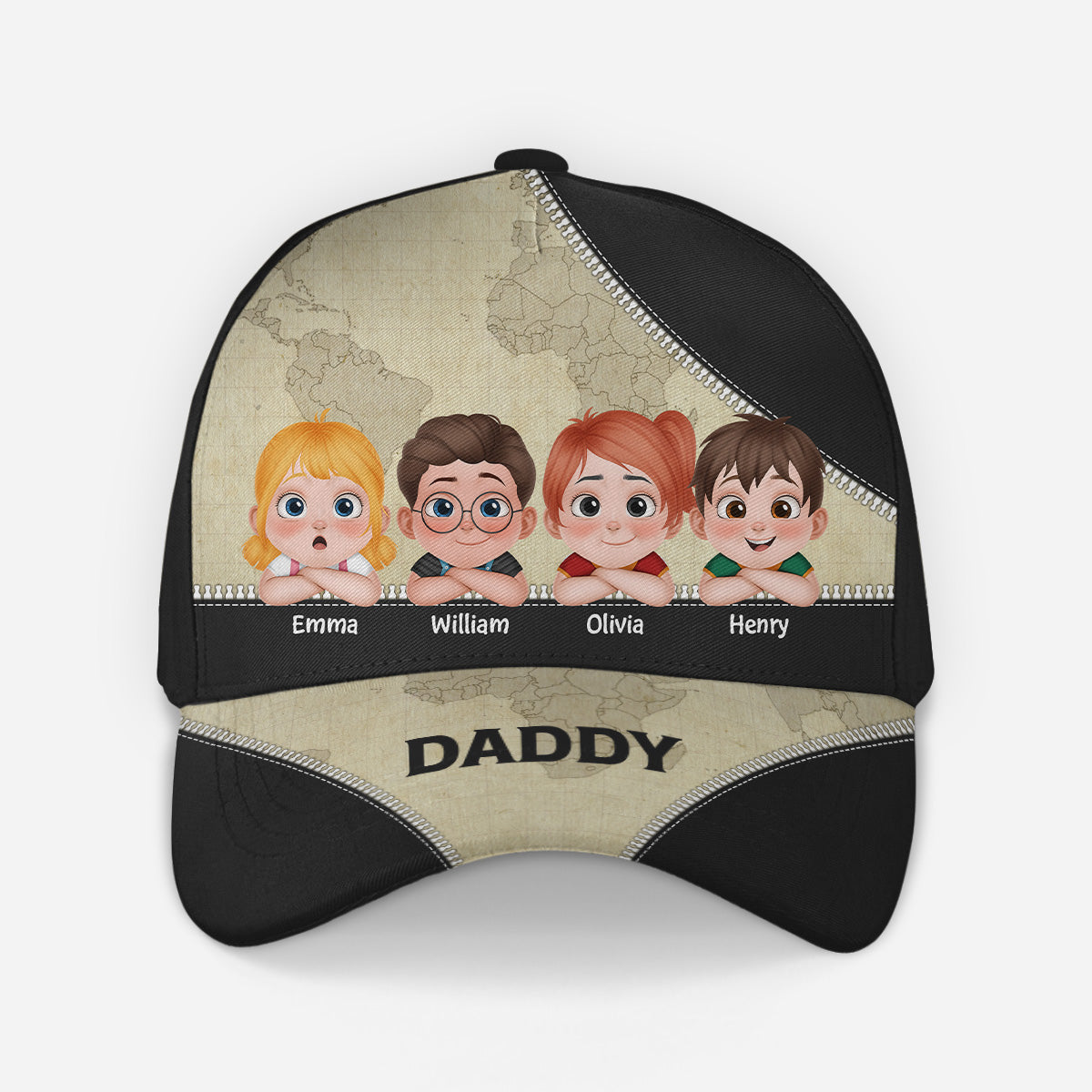 4713JUK1 personalized caps with kids fathers day gifts for dad 4713J6LMB
