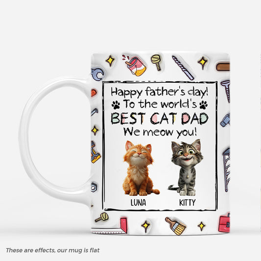 4718MUS1 3d printing effect personalized fathers day mugs unique cat dad gifts 4718MKM5D_af816d62 27c2 4bf8 a75e 3bb30f4a4aa4