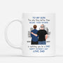 4722MUS1 custom fathers day gifts for son_ happy fathers day to my son_ mug 4722M5T7B
