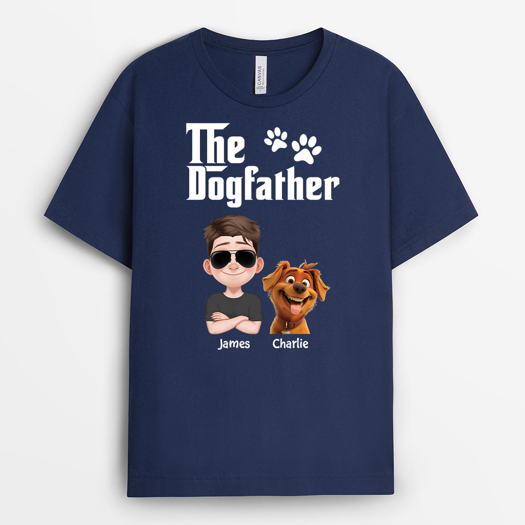 4725AUS1 personalized dog dad gifts the dog father t shirt 4725AKM0C