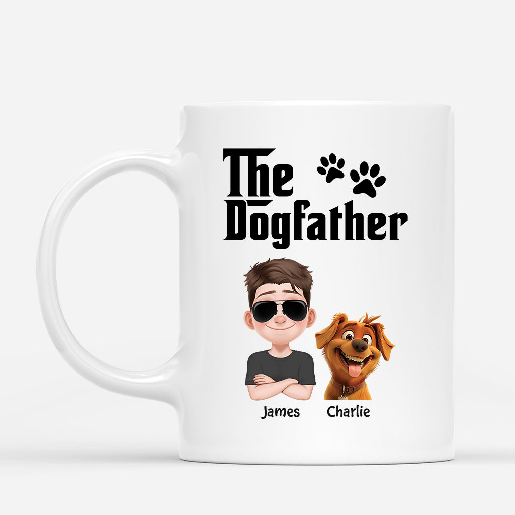 4725MUS1 personalized dog dad gift for fathers day the dogfather mug 4725MKM0C