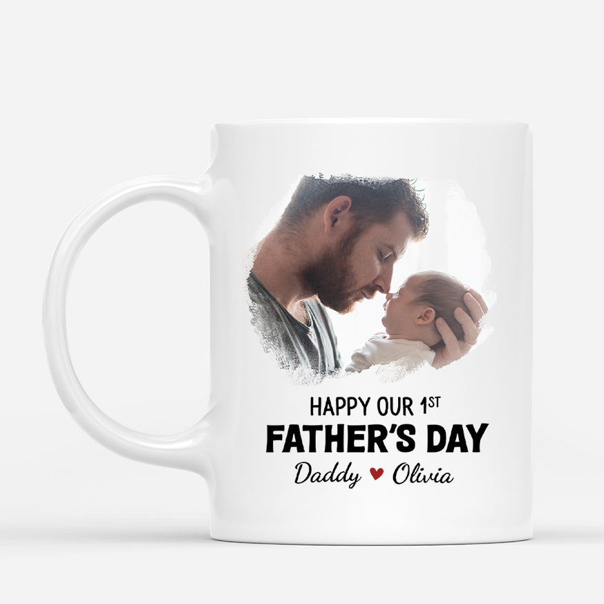 4734MUS1 personalized photo mugs first time dad fathers day gift_ 4734MKQ5B