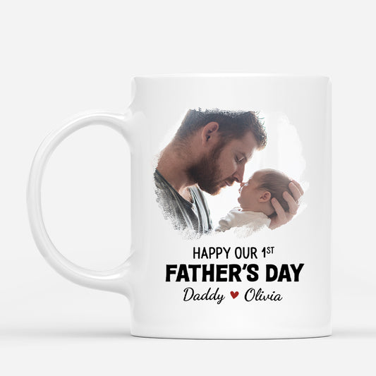 4734MUS1 personalized photo mugs first time dad fathers day gift_ 4734MKQ5B