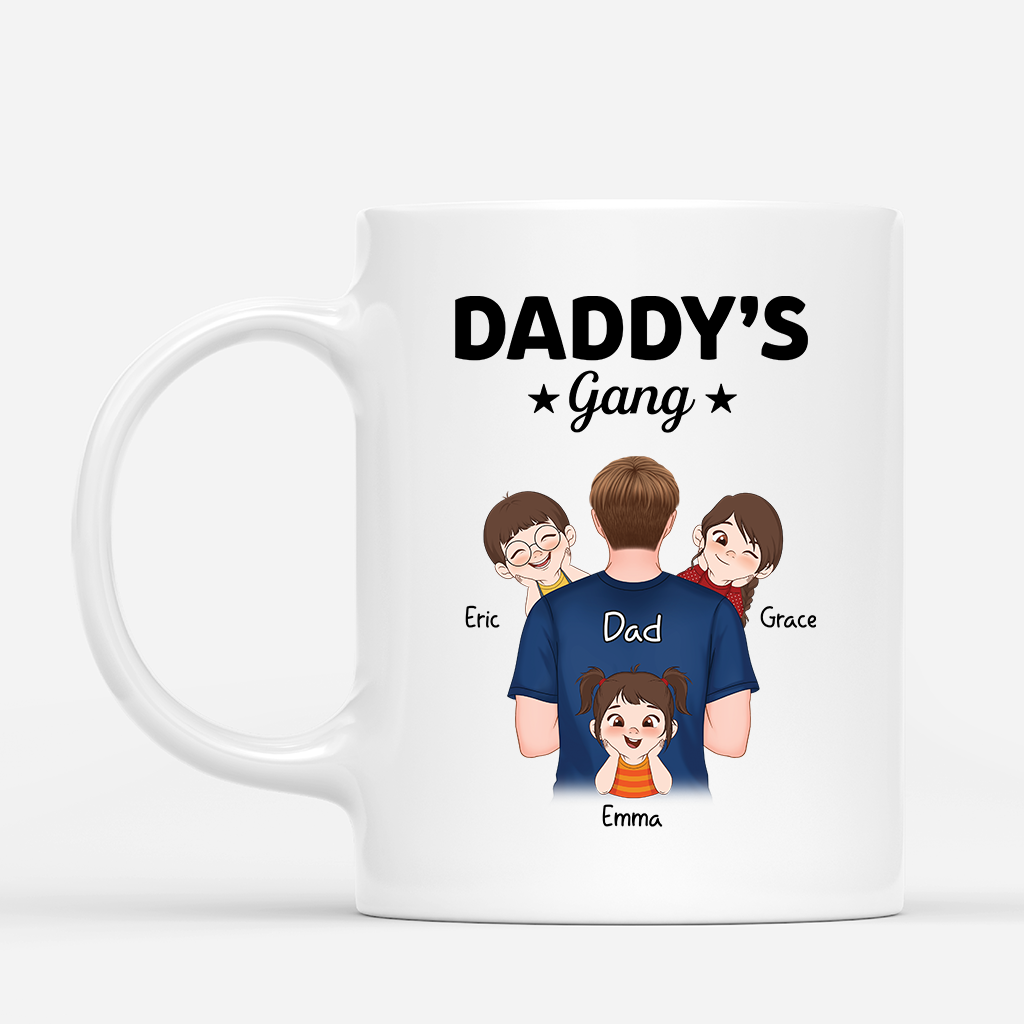 4769MUS1 custom dad gift daddys gang coffee mug 4769M3H0B
