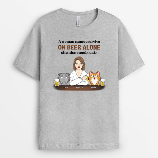 4800AUK2 custom cat shirts for humans gag gifts for beer lovers 4800ATGMD
