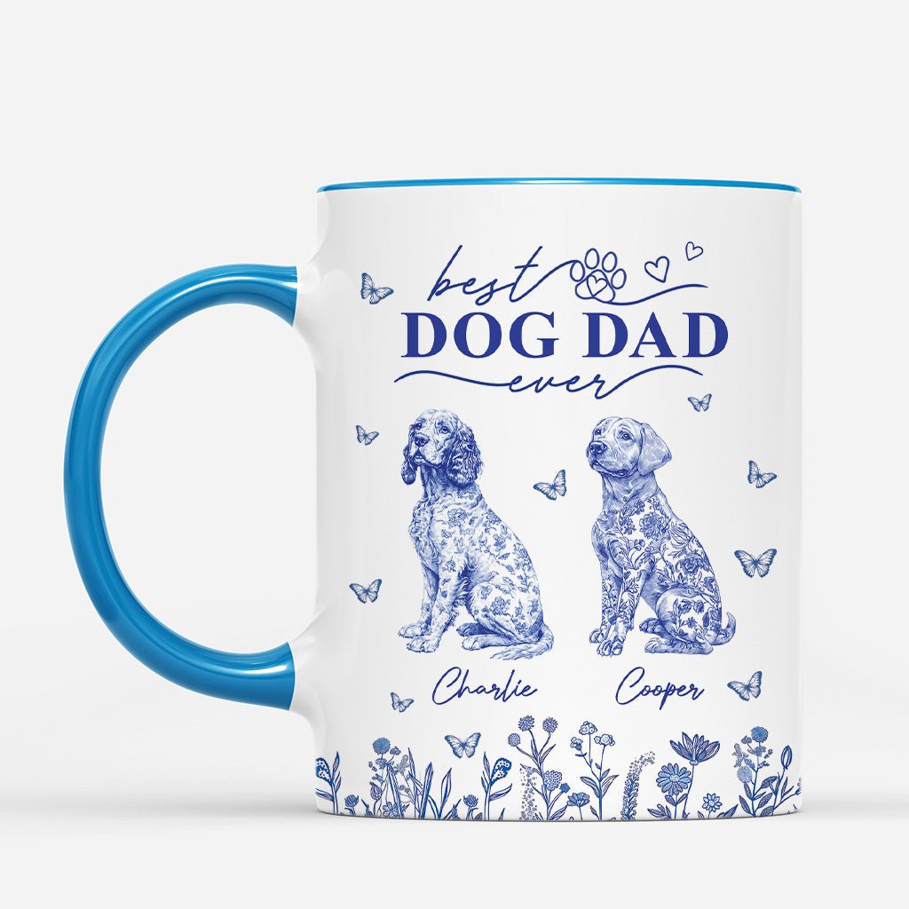 4803MUS2  personalized gifts for dog moms chinoiserie toile mug 4803M5KTC