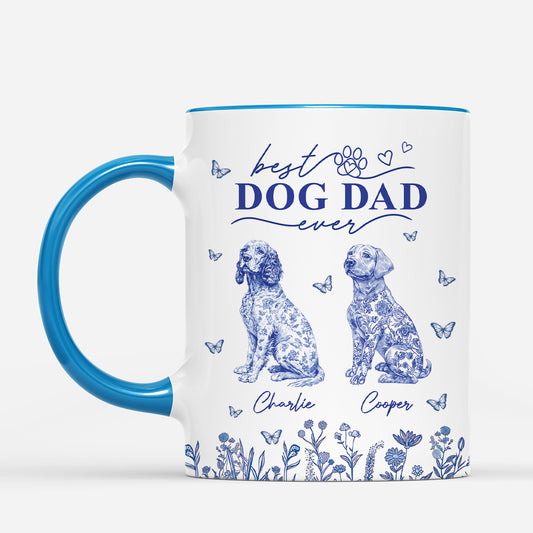 4803MUS2 personalized gifts for dog moms chinoiserie toile mug 4803M5KTC
