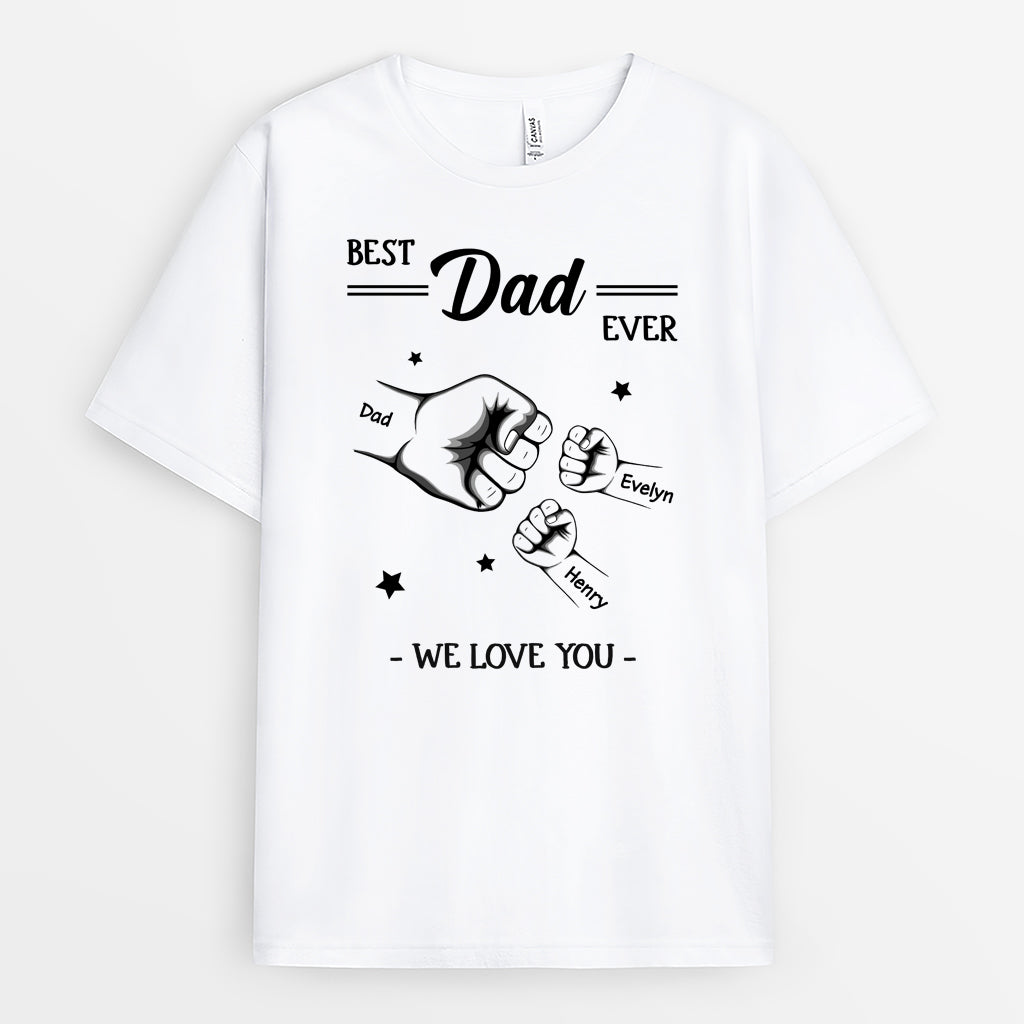 4804AUS1 personalized best dad ever shirt fathers day present for dad 4804A36AB