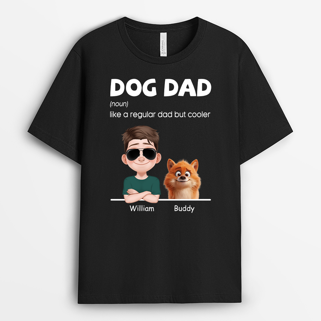 4808AUS1 personalized dog dad definition t shirt 4808AKH0C