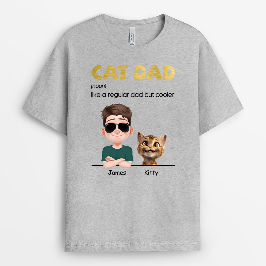 4808AUS2 personalized cat lover t shirt cat dad definition 4808AKH0D