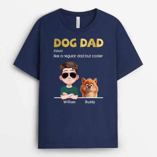 4808AUS2 personalized dog dad definition t shirt 4808AKH0C